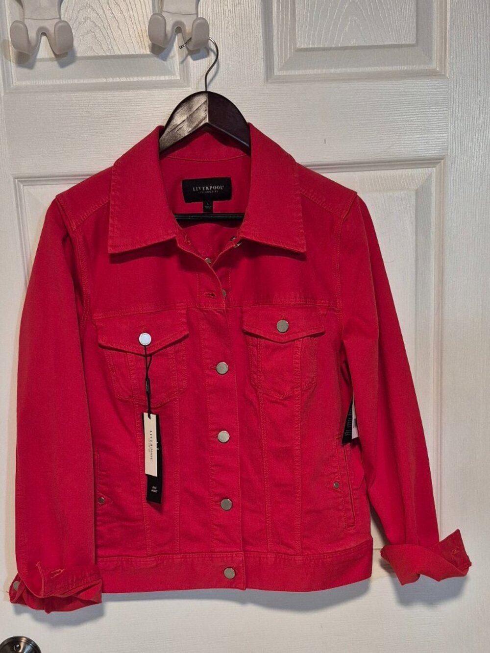 LIVERPOOL Jean Jacket - Size Large. Fits 12 to 14.  NWT